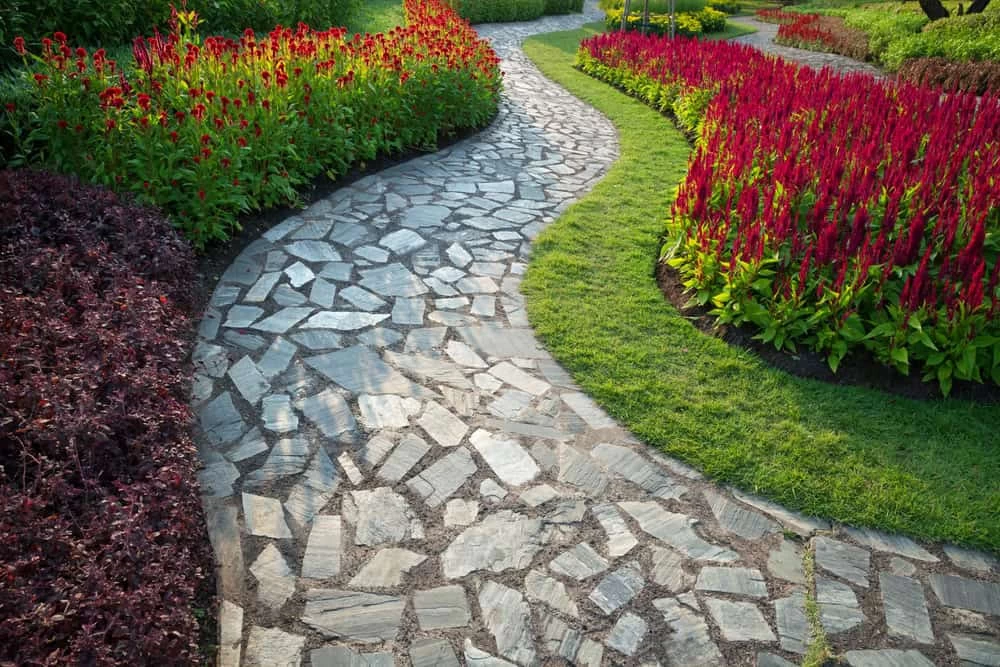 Peaceful park pathway near a remodeled home in Contra Costa County