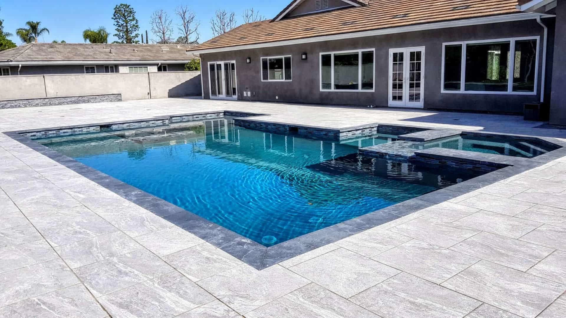 Modern home remodeling with pool and deck in Contra Costa County.
